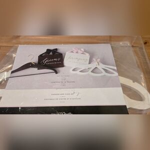 White and Black Hanger and Sign Set